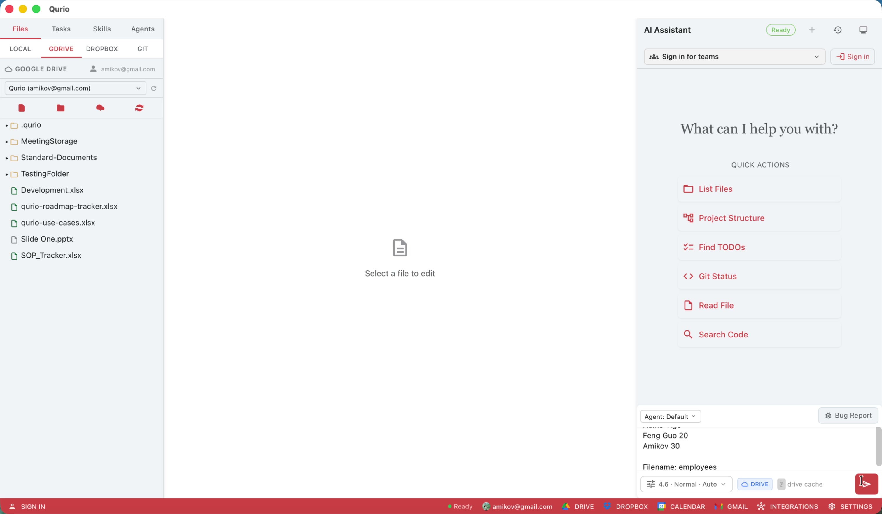 Type an instruction for Claude in the chat sidebar.