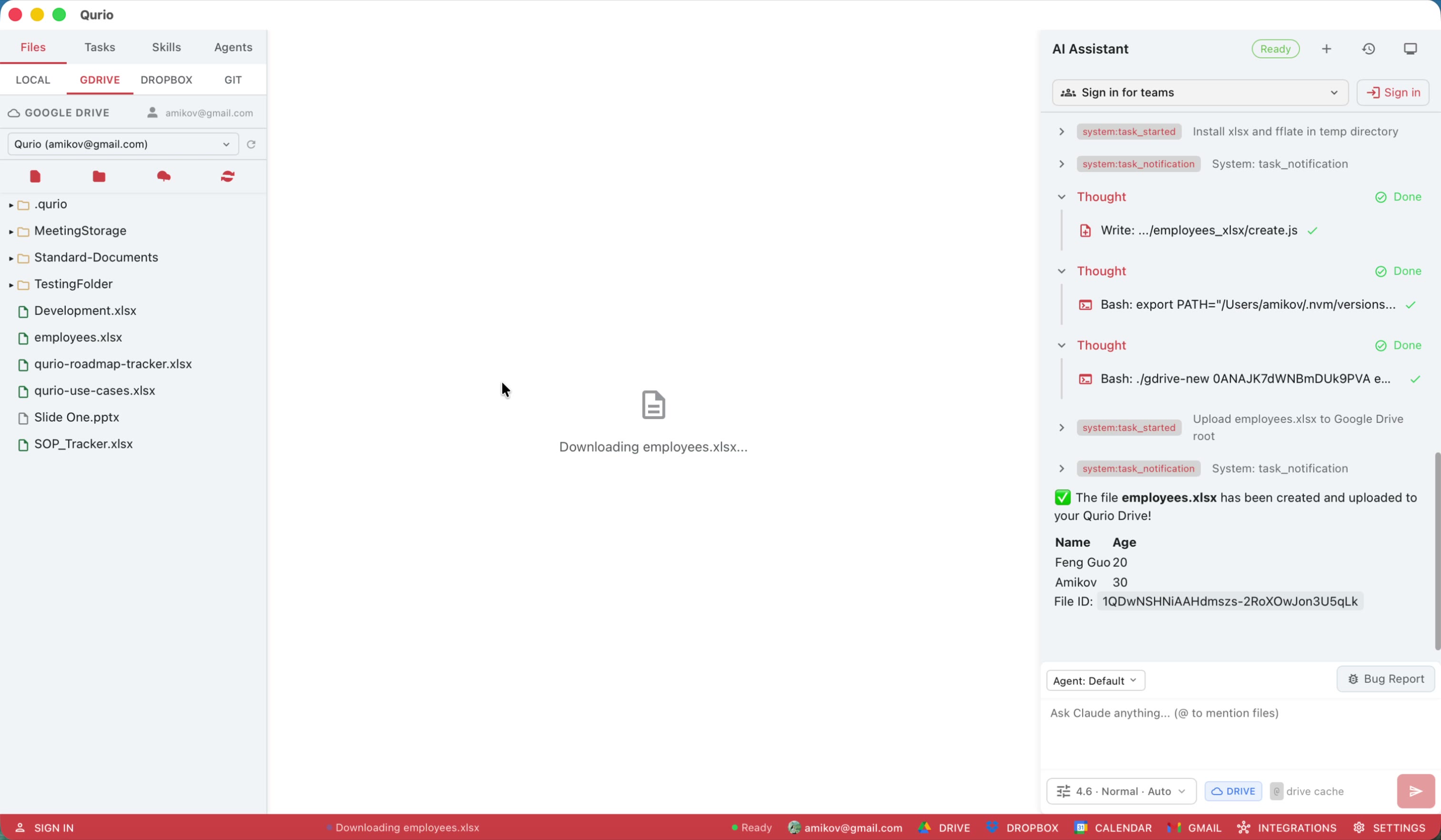 Click employees.xlsx to open it.