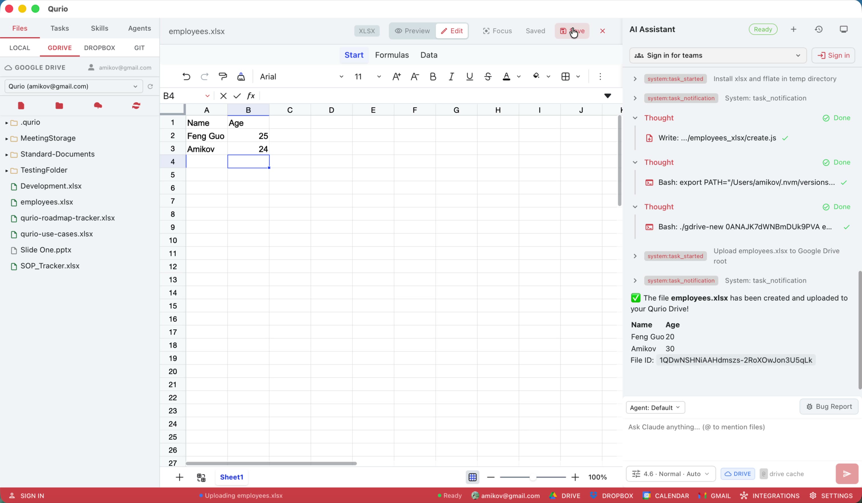 Click Save to persist your changes.